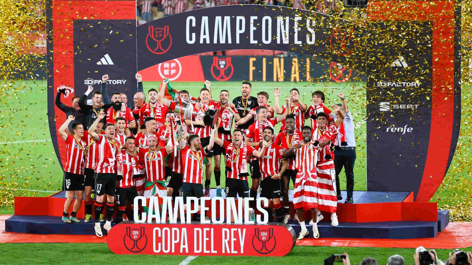 The Athletic Club is the champion of the Copa Del Rey 2023/24.